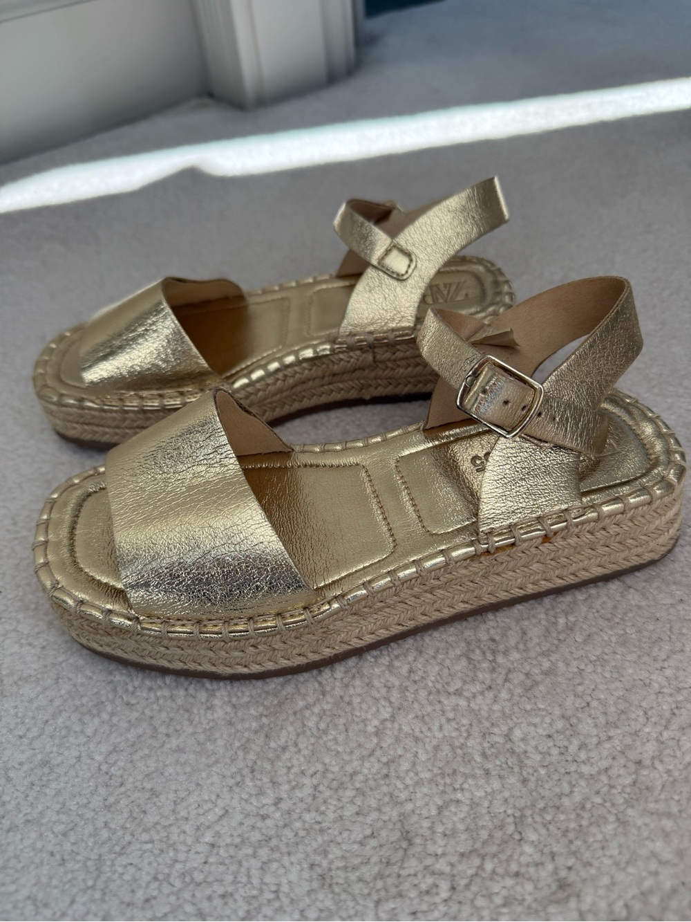 Zara Metallic Sandals